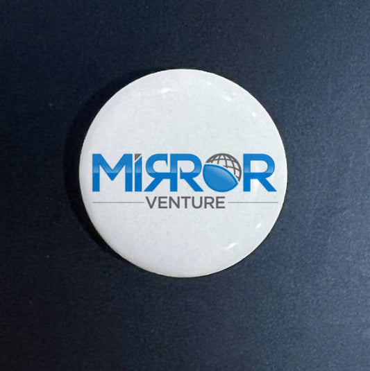 Circular Locator with Logo White - 25 pcs minimum