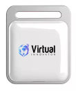 Square Locator with Logo White - 10 pcs minimum