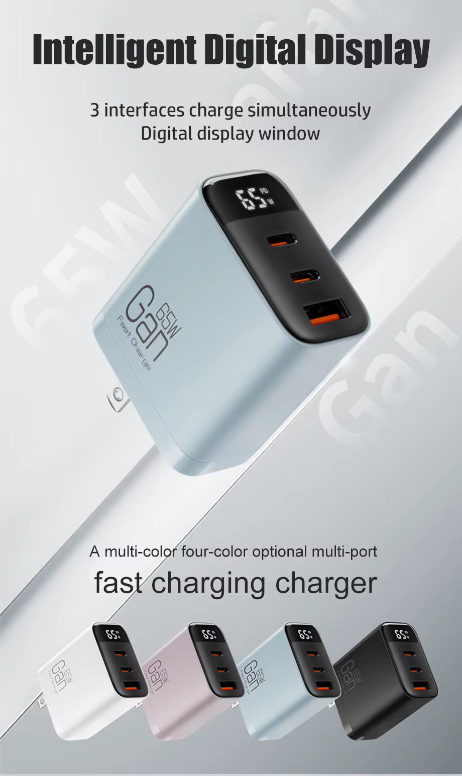 Custom 65W GaN Fast Charger