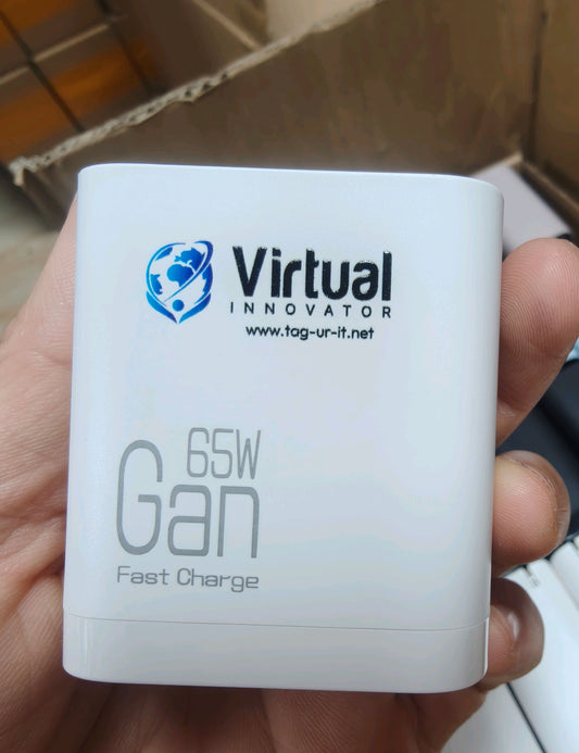 Virtual Innovator 65W GaN Fast Charger (Custom‑Branded)